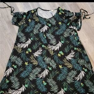 Terra&Sky tunic/mini dress, spring print all over plus size women's 2X